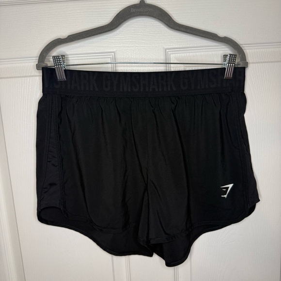 Gymshark Pants - Gymshark Women's Athletic Running Black Shorts Size XL GUC
